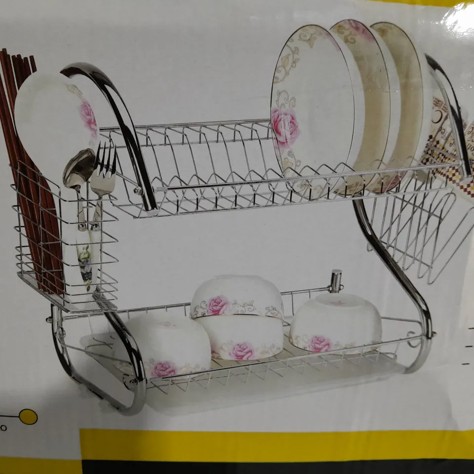 BOXED 2 LAYER DISH DRAINER 