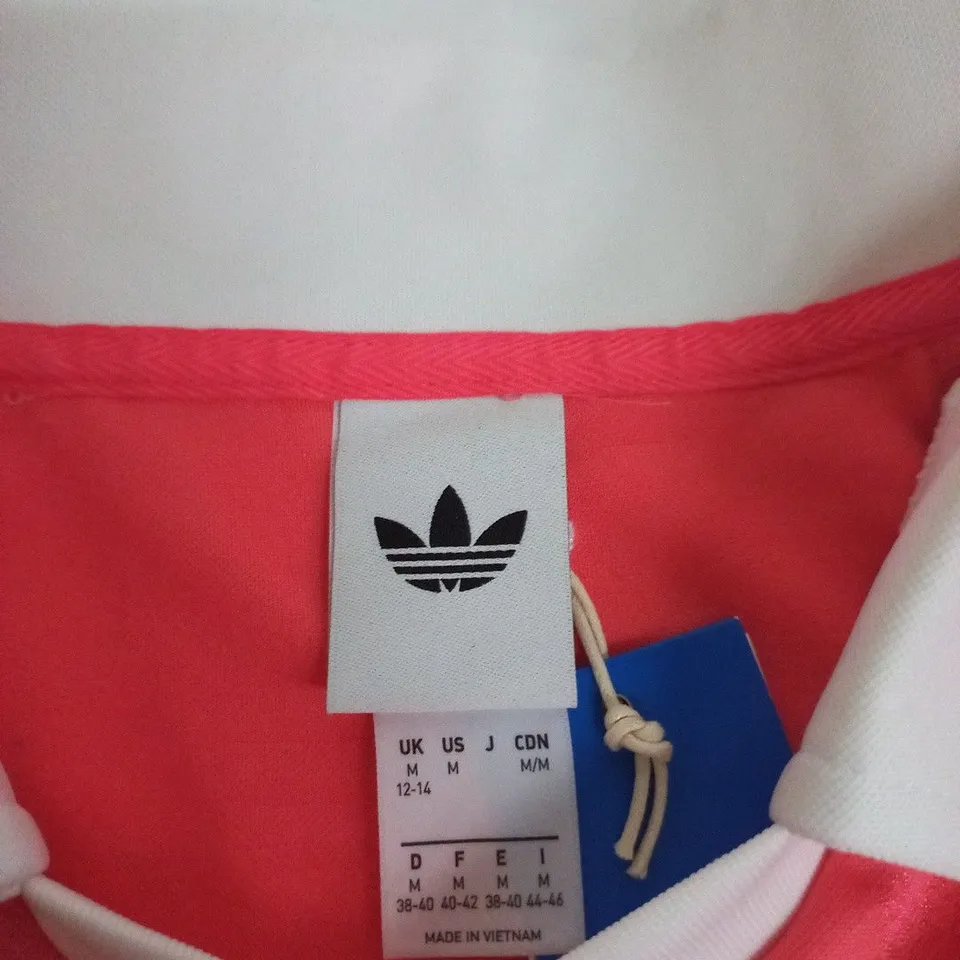 ADIDAS ORIGINALS FOOTBALL TEE – RED, UK 12-14 (M) – BRAND NEW