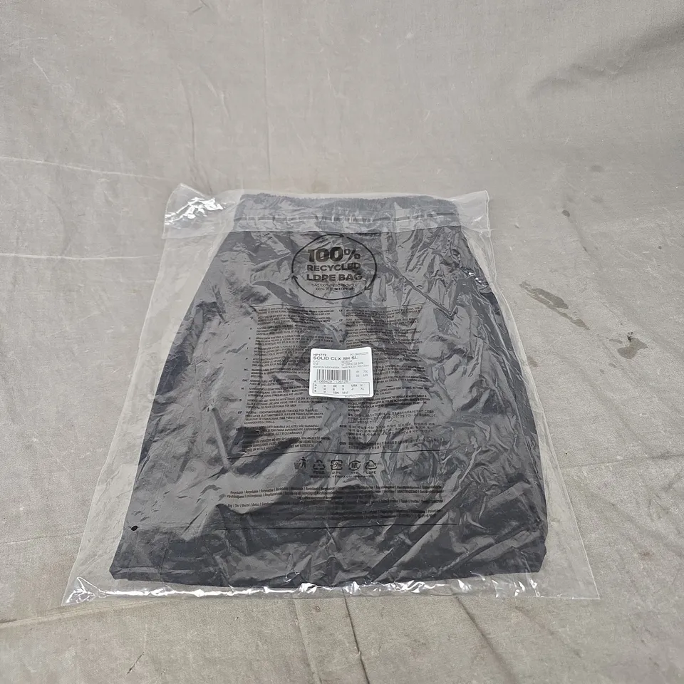 ADIDAS SOLID CLX SHORT LENGTH SWIM SHORTS IN BLACK SIZE M