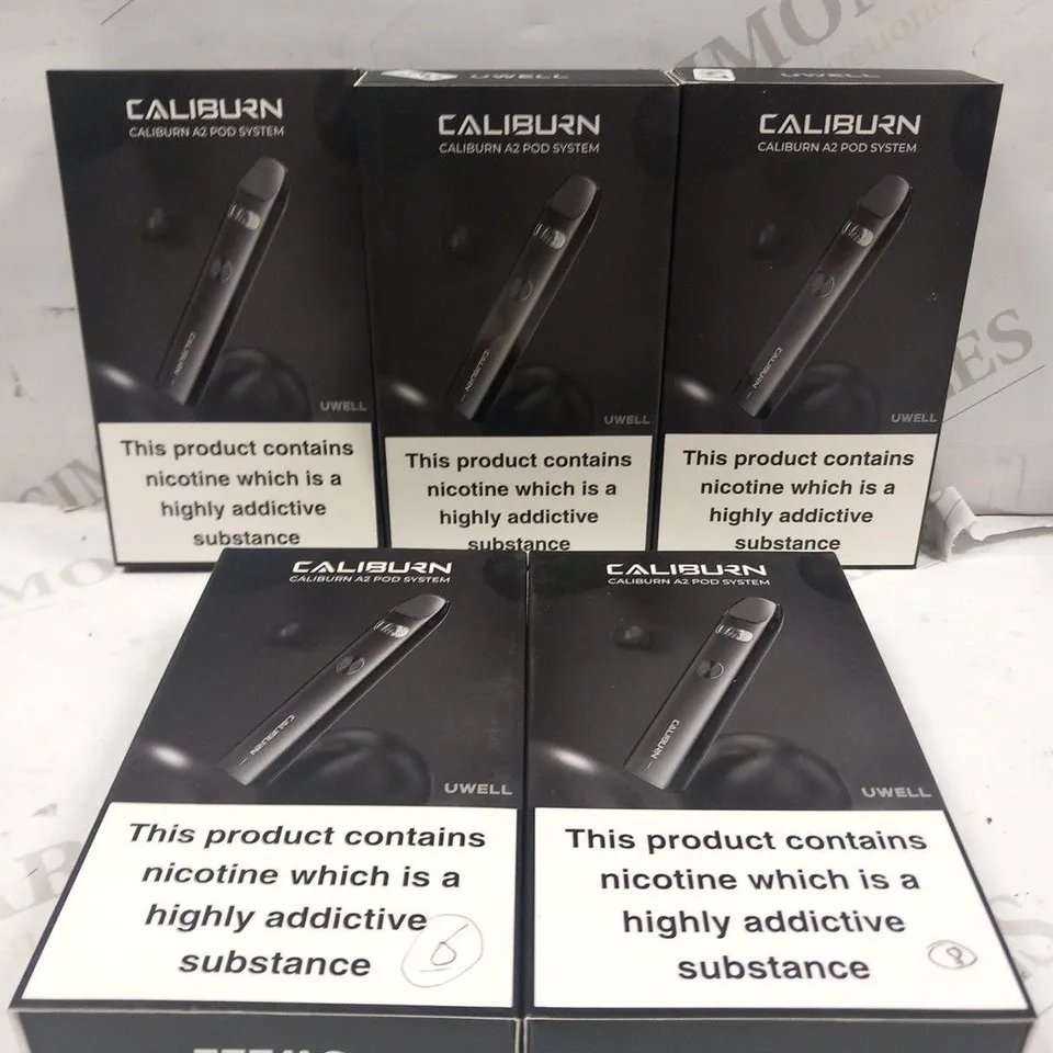 5 BOXED UWELL CALIBURN A2 POD SYSTEMS