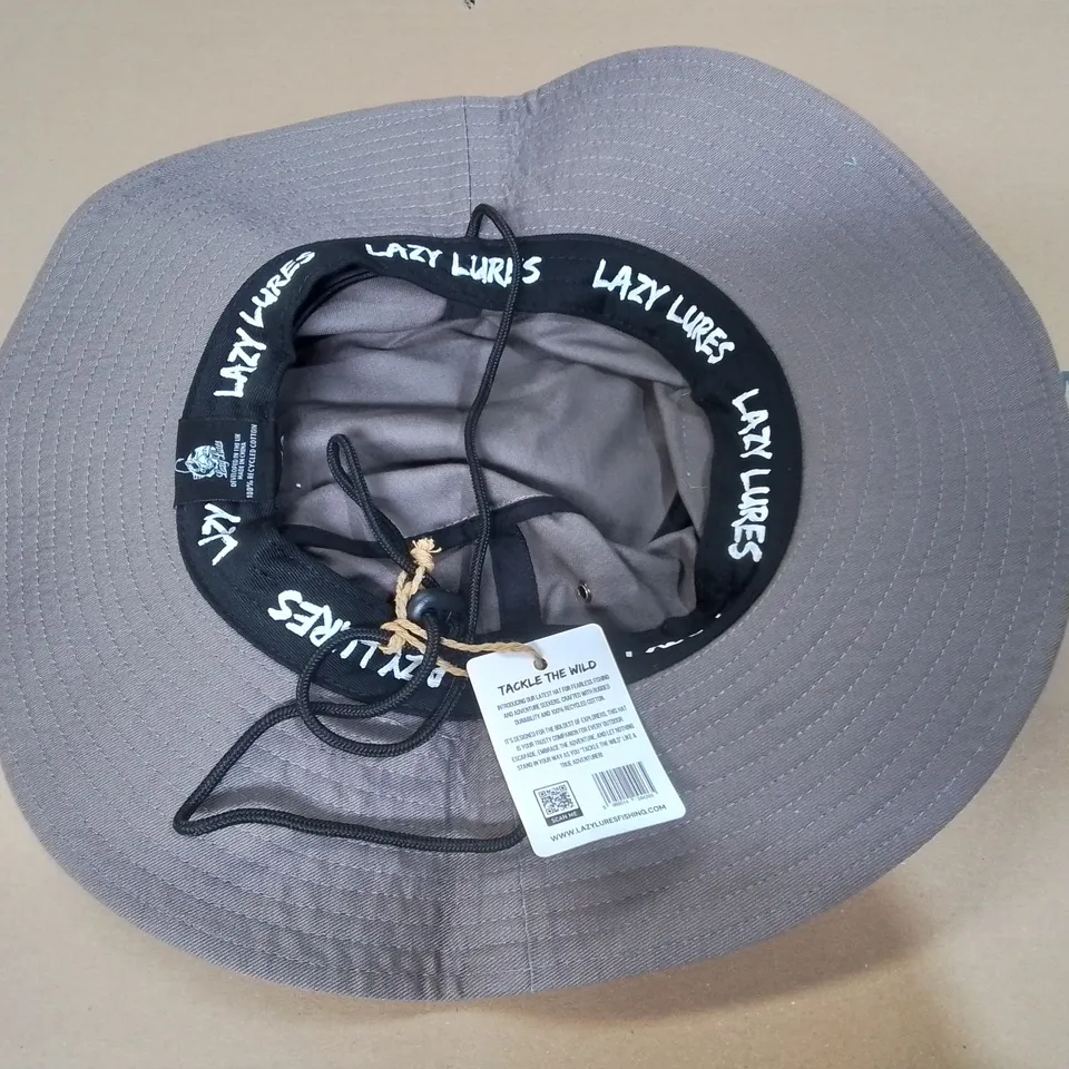 LAZY LURES BUCKET HAT IN TAUPE