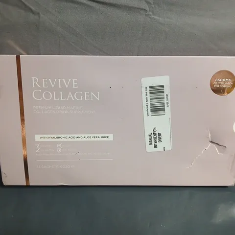 REVIVE COLLAGEN – PREMIUM LIQUID MARINE COLLAGEN DRINK SUPPLEMENT, 14 SACHETS X 22 G, BOXED