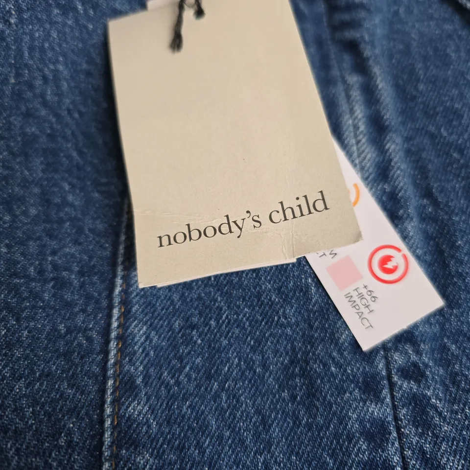 NOBODY'S CHILD DELTA MINI DRESS – DENIM BLUE, WOMEN'S DRESS UK 12 (EU 40, USA 8)