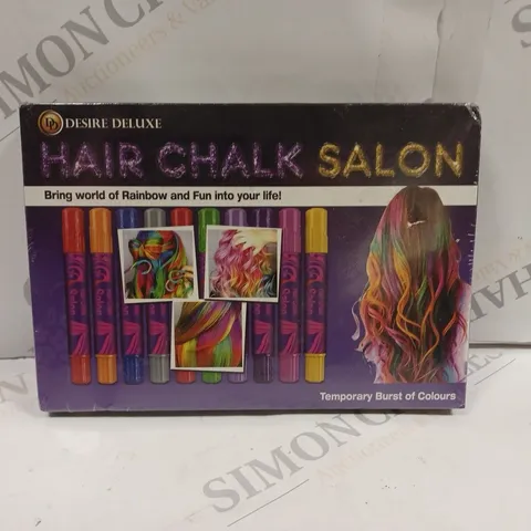 DESIRE DELUXE HAIR CHALK GIFT FOR GIRLS - 10 TEMPORARY NON-TOXIC EASY WASHABLE