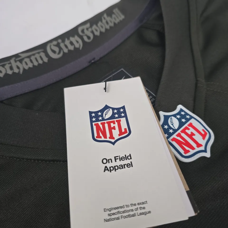 NIKE NFL ON FIELD APPAREL MEN’S FOOTBALL JERSEY – DARK GREY, WILSON 5, XXL