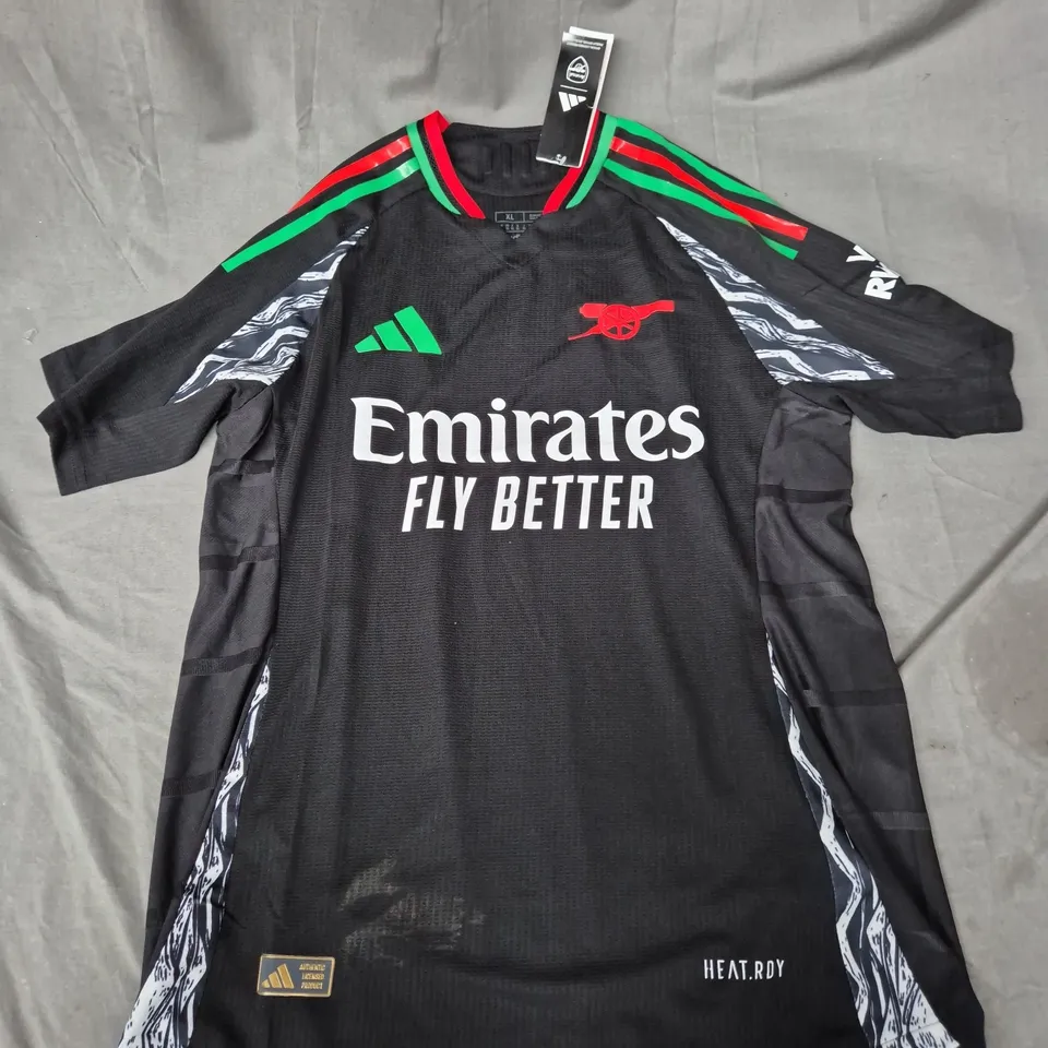 ADIDAS ARSENAL JERSEY IN BLACK - XL