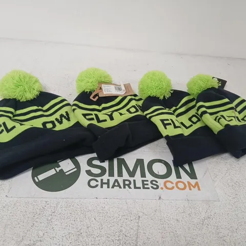 FIVE BRAND NEW FLYLOW OG POM BEANIES