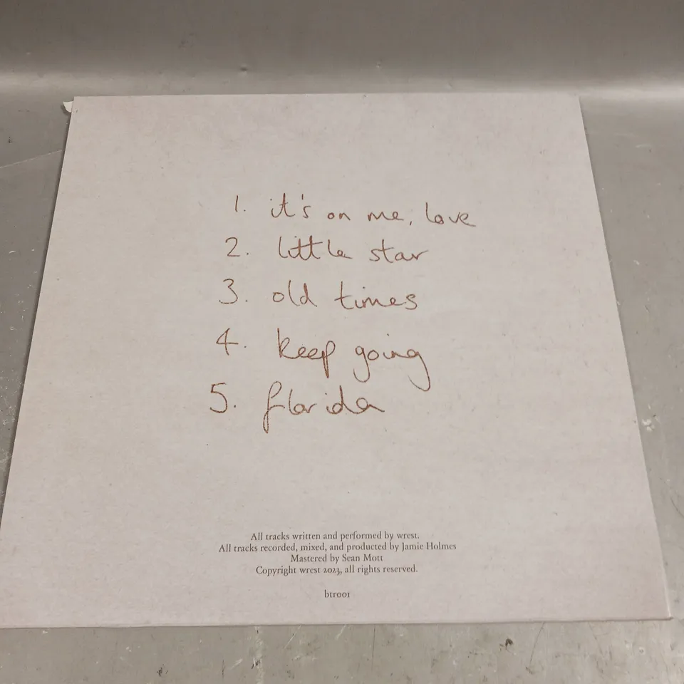 WREST BEDTIME RHYMES SIGNED VINYL 