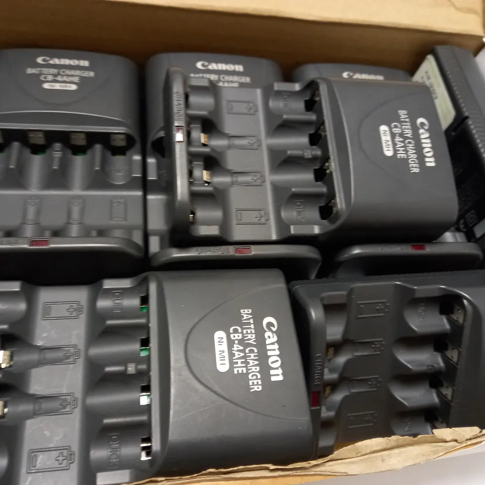 LOT OF APPROX 11 CANON CB-4AH NI-MH AA QUICK BATTERY CHARGER 100-240V
