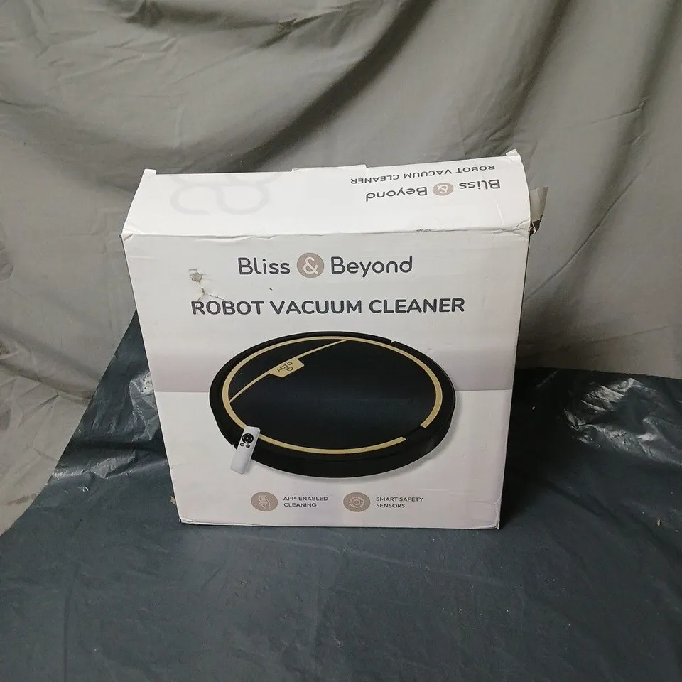 BLISS AND BEYOND ROBOT VACUUM CLEANER BOXED