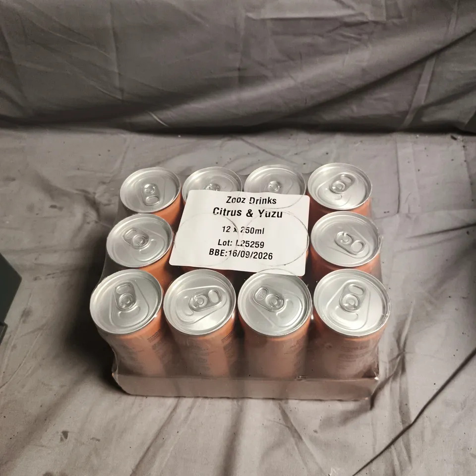 ZOOZ DRINKS CITRUS & YUZU 12 X 250ML 