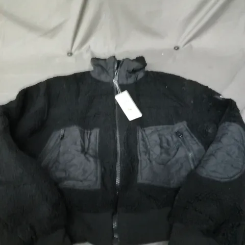 ALO FLEECE CROP JACKET SIZE S