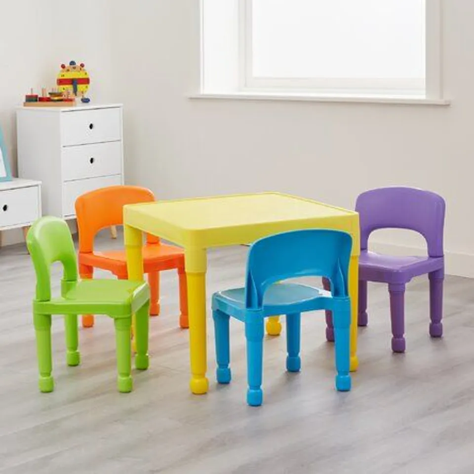 NITA CHILDREN'S 5 PIECE TABLE AND CHAIR SET