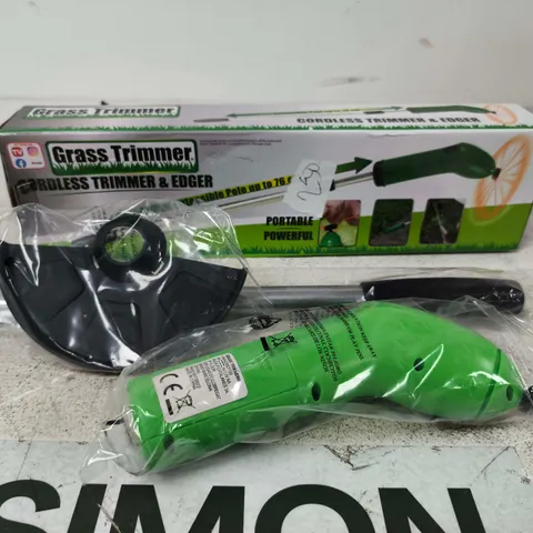 CORDLESS GRASS TRIMMER & EDGER - GREEN