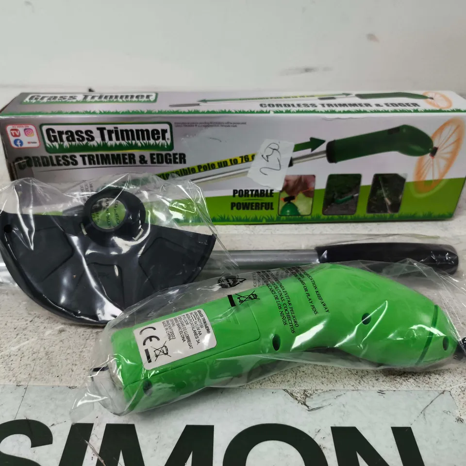 CORDLESS GRASS TRIMMER & EDGER - GREEN