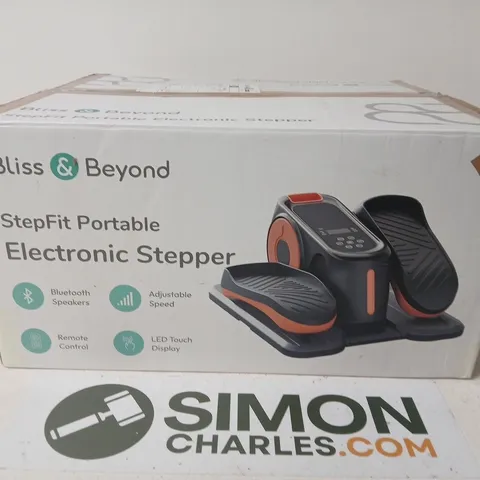 BLISS & BEYOND STEPFIT PORTABLE ELECTRONIC STEPPER (BOXED)