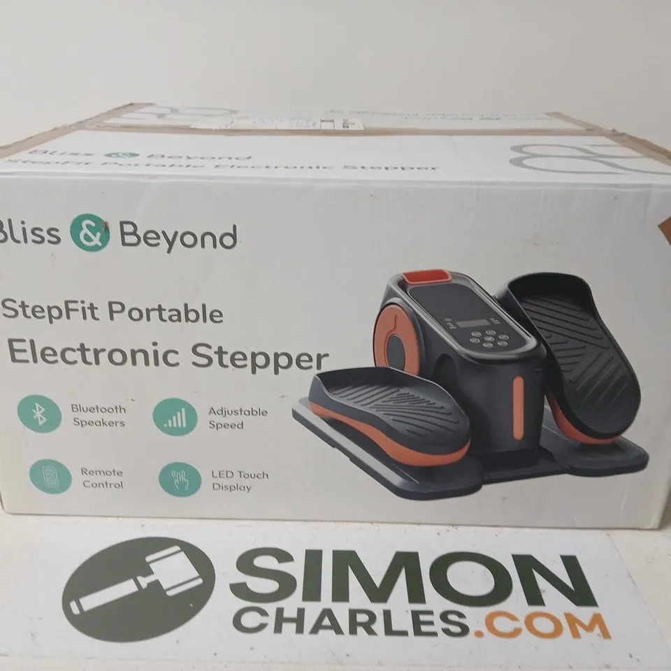 BLISS & BEYOND STEPFIT PORTABLE ELECTRONIC STEPPER (BOXED)