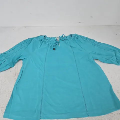 MUDFLOWER TEAL WOMEN'S BLOUSE β UK 10 (EU 38, US 6)