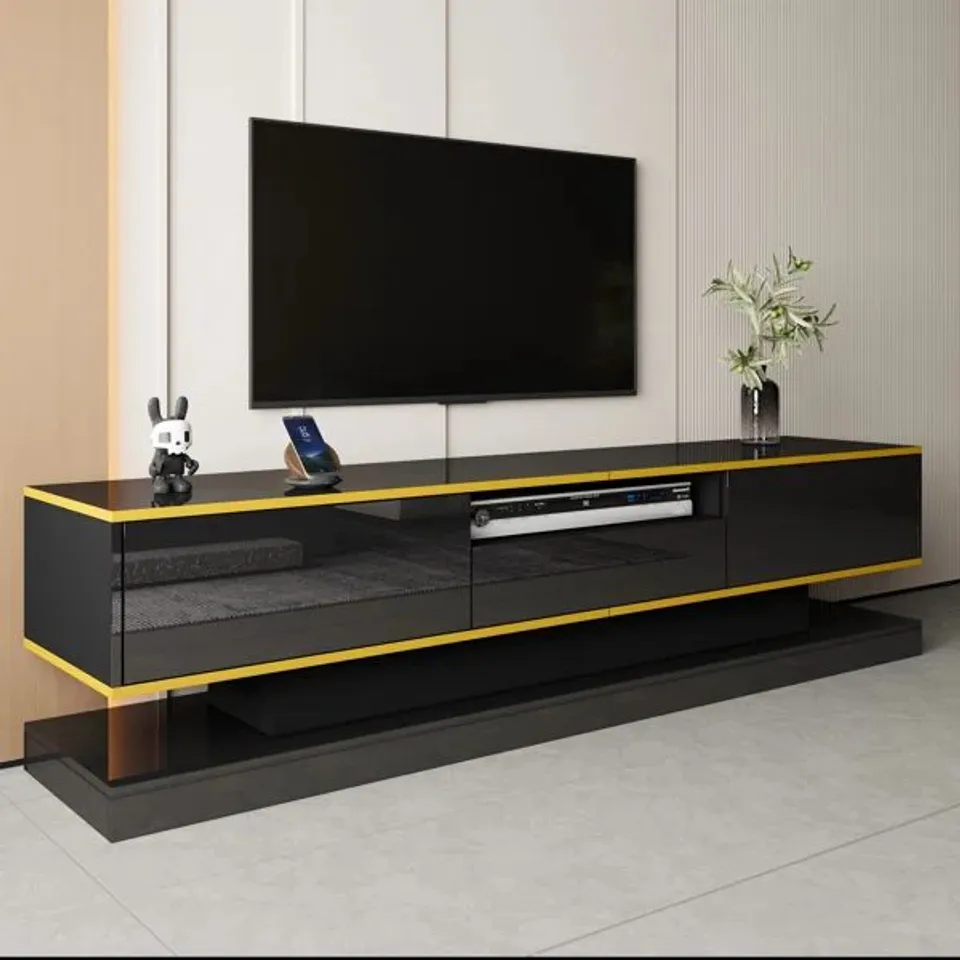 BOXED UNFINISHED TV STAND FOR TVS UP TO 78" (2 BOXES)