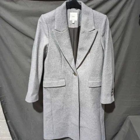NEXT WOMEN'S GREY WOOL-BLEND COAT – UK 12