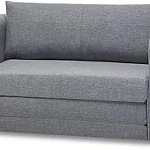 BOXED LUNA SM SOFA BED IN MEDIUM GREY FABRIC