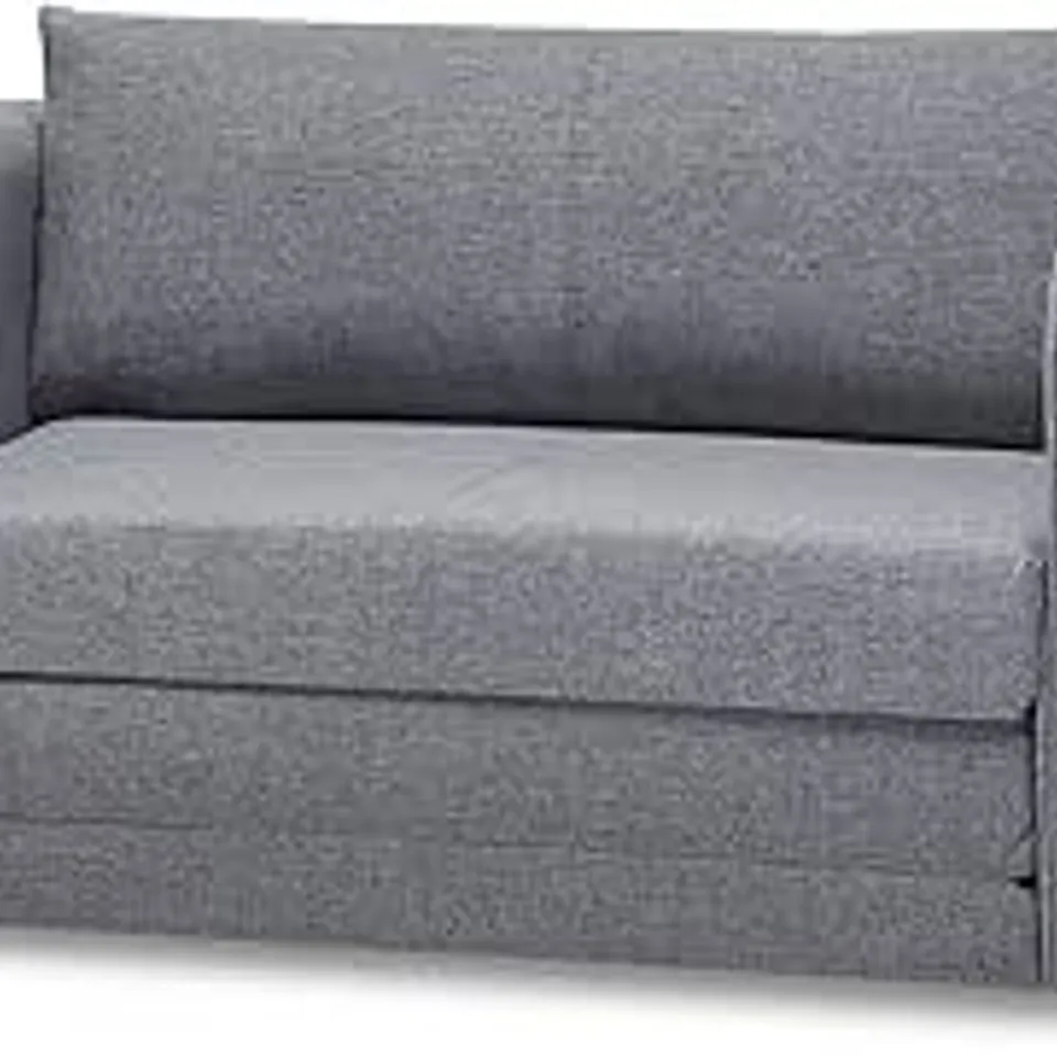 BOXED LUNA SM SOFA BED IN MEDIUM GREY FABRIC
