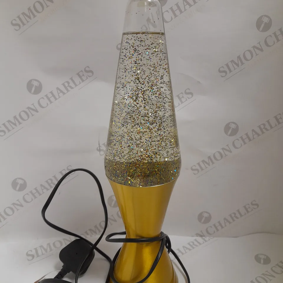 JOHN LEWIS LAVA LAMP - GOLD