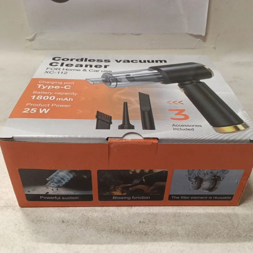 CORDLESS VACUUM CLEANER XC-112 – FOR HOME & CAR USE