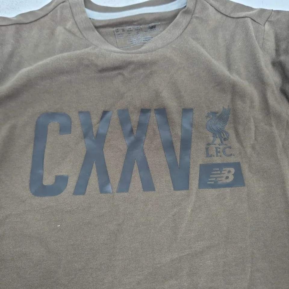 NEW BALANCE LIVERPOOL KIDS CXXV TEE IN GREEN - LB