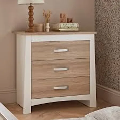 BOXED CUDDLE CO. ADA DRESSER CHANGER - WHITE/ASH (2 BOXES)