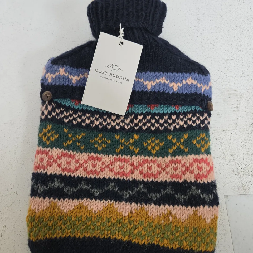 COSY BUDDHA HANDMADE KNIT WATER BOTTLE