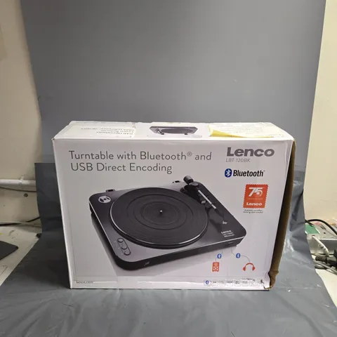 LENCO LBT-120 | 35 &45 RPM SEMI-AUTOMATIC BELT DRIVE USB TURNTABLE FOR VINYL