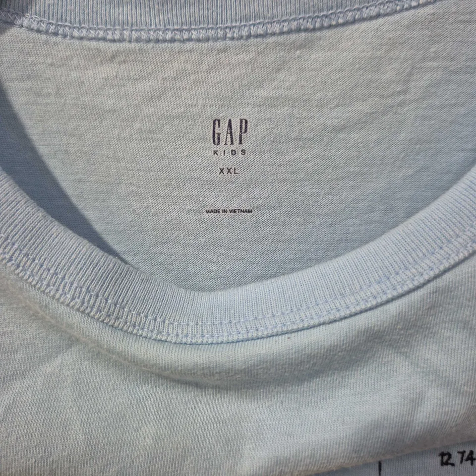 GAP KIDS T-SHIRT, PLANET PRINT, LIGHT BLUE, XXL