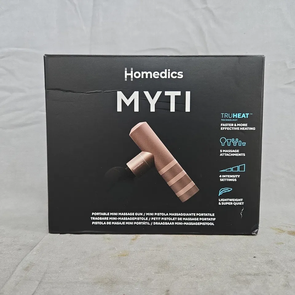 BOXED HOMEDICS MYTI PORTABLE MINI MASSAGER