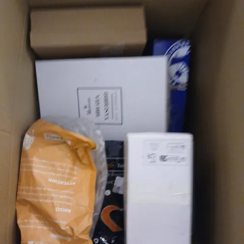 BOX OF APPROXIMATELY 12 PAIRS OF ASSORTED SHOES IN VARIOUS COLOUR, STYLES AND SIZES