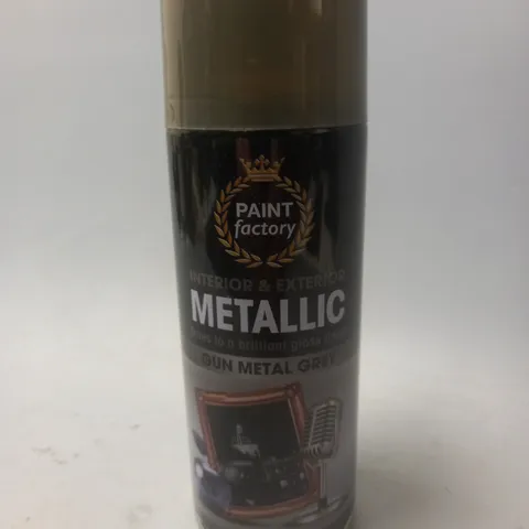 BOX OF 12 INTERIOR AND EXTERIOR GUN METAL GREY - 400ML - COLLECTION ONLY