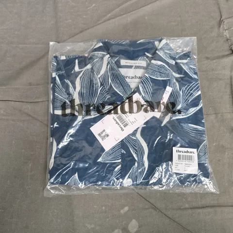 BAGGED THREADBARE FOLIAGE NAVY TOP – UK SIZE S