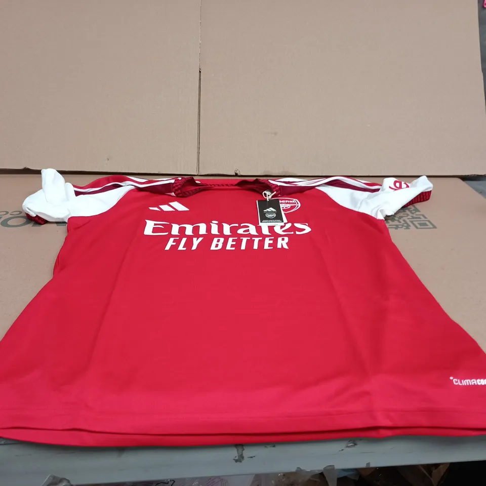 ADIDAS ARSENAL FOOTBALL CLUB HOME SHIRT LARGE TAGGED