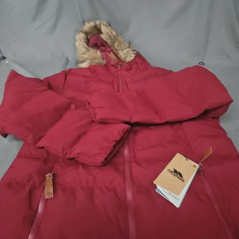 TRESPASS AUDREY 20-MD FEMALE CASUAL JACKET – DARK CHERRY, XL 