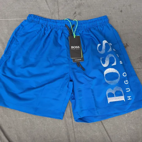 HUGO BOSS SWIM SHORTS – BLUE, ATHLEISURE, UK M (M)