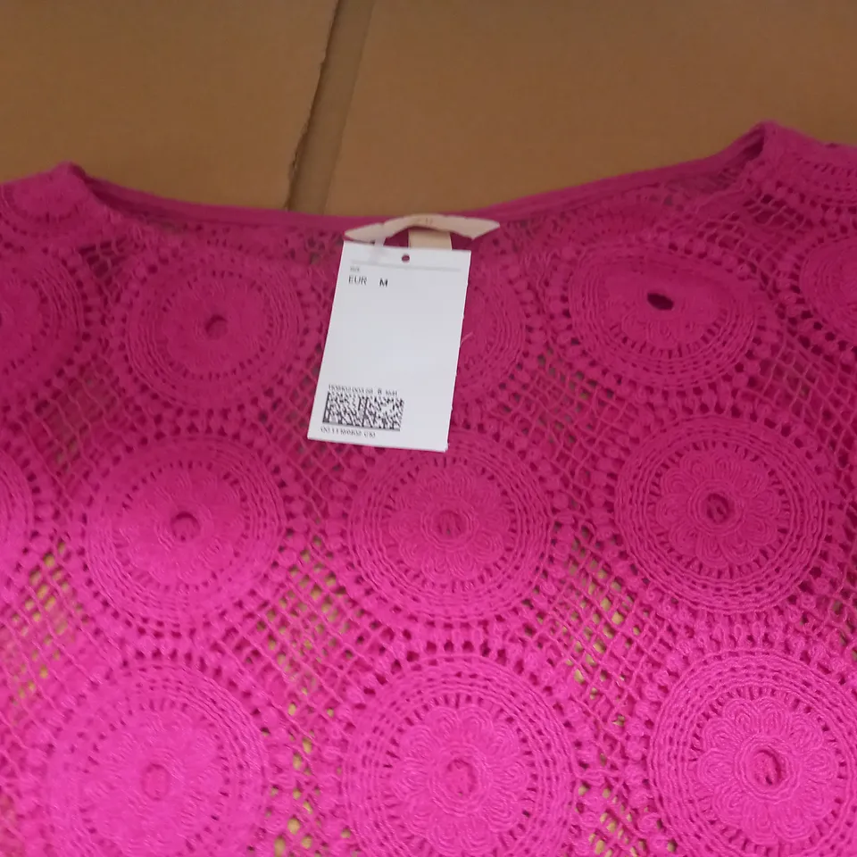H&M PINK LACE DRESS - M