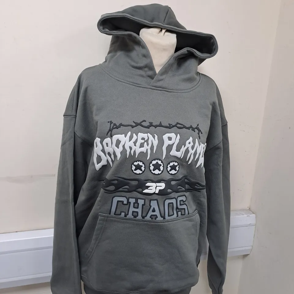 BROKEN PLANET CHAOS HOODIE SIZE S 