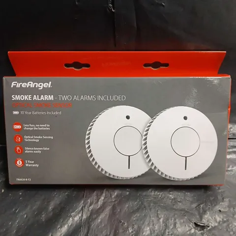 FIREANGEL SMOKE ALARM β OPTICAL SENSOR, 2βPACK (FA6620)