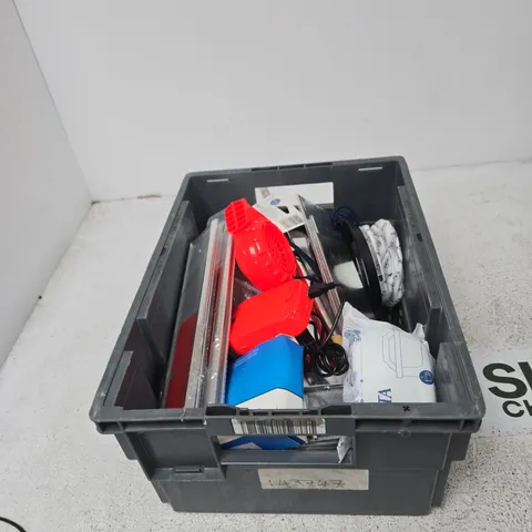 TOTE OF APPROXIMATELY 12 ASSORTED ITEMS TO INCLUDE: SILICONE SEALANT REMOVER