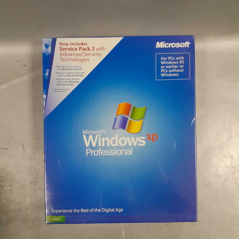 SEALED MICROSOFT WINDOWS XP PROFESSIONAL WITH SERVICE PACK 2