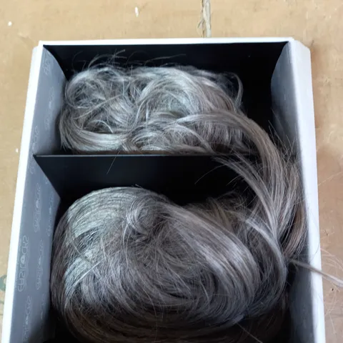 EASILOCKS SET OF 2 SCRUNCHIES LIGHT GREY