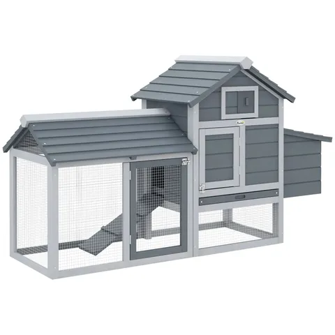BOXED PAWHUT PAWHUT CHICKEN COOP HEN CAGE SMALL ANIMAL HUTCH NESTING BOX OUTDOOR RUN (1 BOX)