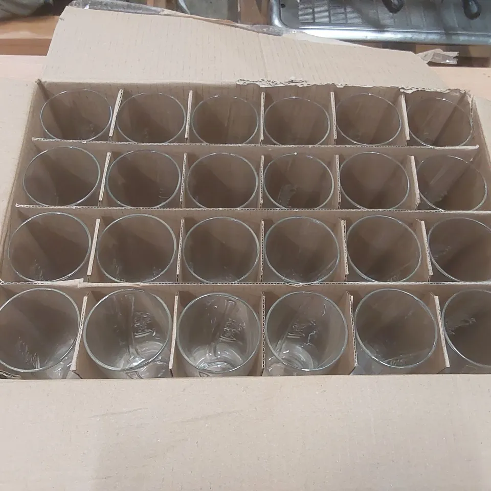BOX CONTAINING 24x COCA COLA 14OZ ELEGANT DRINKS GLASSES