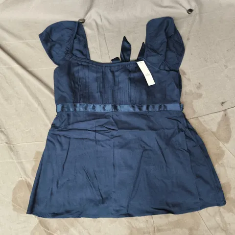 HOLLISTER BLUE SATIN DRESS SIZE LARGE
