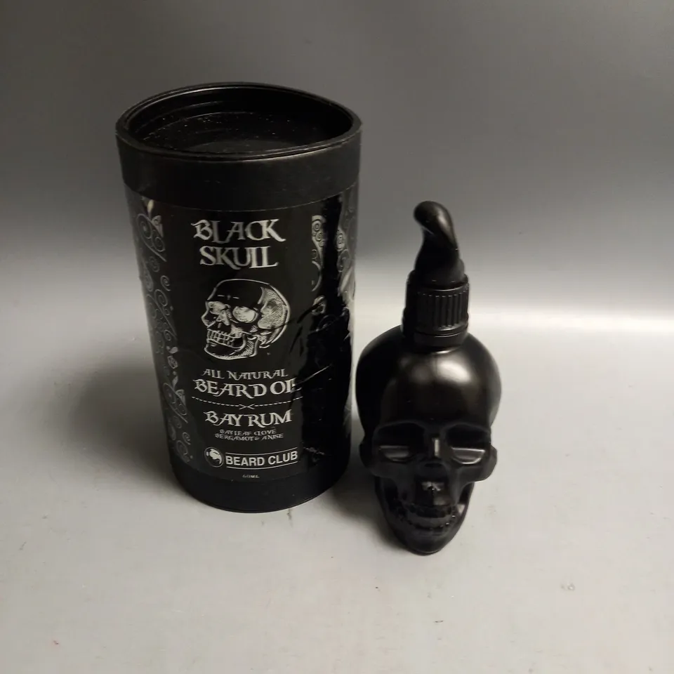 BOXED BEARD CLUB BLACK SKULL BEARD OIL 60ML
